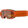 ALPINA Unisex - Bambini, PINEY Occhiali da sci, pumpkin matt, One Size