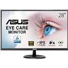 ASUS VP289Q Eye Care Monitorius 28inch IPS WLED 4K AG 16:10 60Hz 1000:1 350cd/m2 2xHDMI DP x2 2W