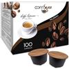 Coffisano 100 Capsule di Caffè compatibili con Dolce Gusto, Miscela Palermo - Espresso Italiano Monodose - Aroma Gusto Deciso (confezione 4 buste da 25 pz.)