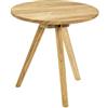 HAKU Möbel Tavolino, legno massello, rovere, Ø 40 x H 40 cm