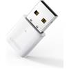 UGREEN Adattatore Bluetooth 5.0 Dongle Chiavetta Bluetooth USB per PC Windows 11 10 8.1 7 Compatibile con Controller PS5 PS4 Auricolare Bluetooth Tastiera Mouse Bianco