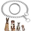 AUAUY Collare Catena Cane Regolabile, Robusto e Resistente Collare Strozzo Metallo, Collare per Cani Acciaio Ferro, Collari per Cane Grandi Media per Allenamento e Controllo Sicurezza (55cm, 3mm)