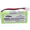 vhbw NiMH Batteria 800mAh (2.4V) per Telefono Fisso Cordless Lexibook DP 380FR, DP 411, DP 441, DPC 280 sostituisce 60AAAH2BMJ, BT-34H, T377.
