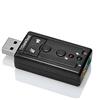 Ewent EW3762 Scheda Audio Esterna USB 2.0 a 3.5mm, Audio Virtual 7.1 Adattatore Audio per Windows, Ingresso Microfono e Uscita Cuffie/Speaker