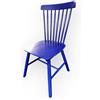 AWC Windsor - Sedia da cucina, stile rustico, in legno, per sala da pranzo, in stile scandinavo, vintage, colore: blu