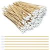 Yicaam 400 Pezzi Cotton Fioc Lunghi 15 cm Tampone di Cotone Lungo, Bastoncini Cotonati Lunghi in Legno Per La Pulizia, Il Trucco, L'artigianato e L'arte
