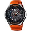 Casio Quartz, Orange Band Black Dial - Unisex Adult Watch GW3000M-4A
