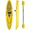 ROMARK Kayak - Canoa da 268 cm - 1 gavone + 1 pagaia + 1 seggiolino + 1 ruotino mare sport lago (GIALLO)