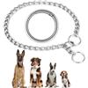 AUAUY Collare Catena Cane Regolabile, Robusto e Resistente Collare Strozzo Metallo, Collare per Cani Acciaio Ferro, Collari per Cane Grandi Media per Allenamento e Controllo Sicurezza (55cm, 3mm)