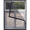 kegeles Zanzariera per finestre 50x120cm (19,8x47,2in) pieghevole, non richiede foratura, autoadesiva, adatta a tutti i tipi di finestre Nero