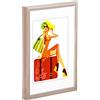 WOLTU Cornice per Foto 15x20 cm Set di 5 da Parete e Tavolo, Cornice per Poster Acciaio in Plastica, Collage Foto Portafoto Montaggio Verticale o Orizzontale