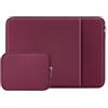 RAINYEAR make life easier RAINYEAR Custodia per laptop da 15 pollici con tasca e sacchetto porta accessori, compatibile con MacBook Pro da 15,4 pollici (modelli A1938, A1707, A1990) e Chromebook da 15 pollici, Rosso