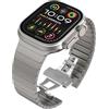 Towonshy Cinturino Originale Titan Compatibile con Apple Watch Cinturino Ultra/Ultra 2, Se, Serie 10/9/8/7/6/5/4/3/2/1 49mm 46mm 45mm 44mm 42mm 41mm 40mm 38mm, Uomini E Donne Cinturino in Metallo in Acciaio