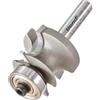 Trend Professionale Fresa per bordi con cuscinetto guida, gambo 1/4 pollice, diametro di taglio 28mm, diametro cuscinetto 16mm, raggio 4.8mm, 9/72X1/4TC