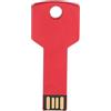 ASHATA Chiavetta USB a Forma di Chiave, Chiavetta di Metallo Rossa Jump Drive Memory Stick, Chiavetta USB Portatile Disco di Espansione per Uso Domestico del Computer Dell'auto(8 GB)