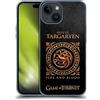 Head Case Designs Licenza Ufficiale HBO Game of Thrones Targaryen Sigillo Metallico Custodia Cover in Morbido Gel Compatibile con Apple iPhone 15
