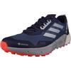 Adidas Terrex Agravic Flow 2 GTX, Sneaker Uomo, Core Black/Blue Rush/Turbo, 38 2/3 EU