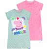 Peppa Pig Confezione da 2 Camicie da Notte per Ragazze Multicolore 4-5 Anni