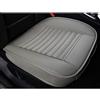 LUOLLOVE Coprisedile Universale Auto Pelle per Sedile Anteriori Senza Schienale,Super Traspirante Carbone di Bambù,20.8 * 20.1 '' (1-Pezzo,Grigio)