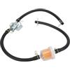 CGEAMDY Kit Tubo Benzina, Kit Tubi Benzina Filtro Carburante in Linea per Moto, Tubo Filtro Rubinetto Serbatoio Carburante in Linea 6mm Con Clip, Per Piccoli Motori, Motocicli, Quad, Ciclomotori