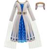 LZH Wish Asha Costume Regina Amaya Abito Wish Bambino Dress Up Asha Cosplay Carnevale di Natale con Cintura Corona