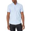 Lee Uniforms Camicia Oxford a Maniche Corte da Uomo, Azzurro, M