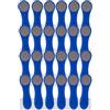 trendfinding 24 mollette da bucato con molle a spirale in acciaio inox Soft Grip Softgrip Soft Touch Softtouch blu grigio, LI3400E-24_BL