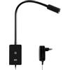 ENUOTEK Applique da Lettura LED da 4W, Luce da Lettura a Tocco 4000K, Lampada da Lettura Dimmerabile da 240Lm con Porta di Ricarica USB da 2A, 4 Livelli di Luminosità (100% - 70% - 35% - 15%)