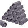 Tatuo Set di 16 Asciugamani da Salone in Microfibra Asciugamani Viso con Superficie Assorbente da Parrucchiere Teli da Bagno per Doccia Panno per Palestra Spa Donna Bambini, 30 x 70 cm (Grigio)