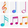 FINGERINSPIRE 6 stencil per pittura musicale, 21 x 29,7 cm, riutilizzabili, con note musicali, modello di disegno, decorazione fai da te per decorazioni su pareti in legno, tessuto, mobili, fai da te