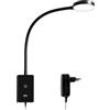 ENUOTEK Lampada da Lettura a LED con Dimmer Ttouch, Applique da Lettura, Lampada da Lettura per il Letto con Porta USB da 2A e 4 Livelli di Luminosità (100% - 70% - 35% - 15%), 4000K