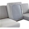MOVKZACV Fodera di ricambio per cuscino del divano, alta elasticità, morbida flessibilità (grigio, 2 posti)