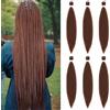 DT CHERYL 66 cm, capelli intrecciati preallungati, 6 confezioni di Easy Crochet Braids hair, Hot Water Setting Professional Soft Yaki Texture Crochet Braids extension (30#)