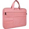 RAINYEAR make life easier RAINYEAR 16 Pollici Custodia Protettiva per Laptop PC Computer Sleeve Impermeabile Caso Borsa con Multi Tasche e Cinghia della Maniglia Compatibile 16 MacBook Pro M1 A2485 2021 2022,Rosa