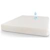 Dorian Home Coprimaterasso Impermeabile Protective Singolo 90 x 200 cm - Coprimaterasso Elasticizzato, Antiacaro, 100% Poliestere - Elasticizzato Su Tutti I Lati (Singolo)