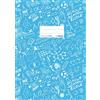 HERMA 'Herma Schooly Doo Quaderni plastica DIN A4, con motivo decorativo, 1 pezzi 4, gemustert, 1 Stück hellblau