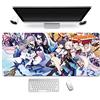 ITBT Honkai Impact 3rd. Tappetino Mouse Gaming 900x 400mm XXL per Mouse e PC, 3mm Mouse Pad Antiscivolo Fondo in Gomma con Bordi Cuciti, R