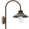 MORETTI LUCE - Lampada da parete Patio 1760, ottone-antichizzato-ramato-ottone-antichizzato-ramato-0-del-prezzo, vetro-trasparente-0e
