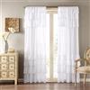 Madison Park Anna - Tende da finestra in voile tinta unita, con taschino per la camera da letto, 50 x 63, confezione da 1 pannello, colore: bianco