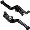 MOCNT 1 Paio Leve Frizione Freno Moto 22mm Motociclo Leva Maniglia Pompa Freno regolabile CNC Alluminio Maniglia Leva del Freno Tamburo Leva del Freno Disco Scooter Nero
