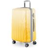 SUITLINE - Valigia media rigida leggera bagagli da stiva espandibile, 66 cm, 68 litri, Design sfumato Safari Sunrise