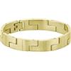 Lacoste Braccialetto a maglie da uomo Collezione LACOSTE CATENA in Acciaio Inossidabile, Oro (Yellow Gold), Taglia Unica