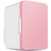 NVYAZJ Mini Frigo da 8 Litri, Frigo/Congelatore Termoelettrico Portatile con Divisorio Rimovibile 110-220 V/12 V Vetro Temperato Silenzioso a Basso Rumore, Risparmio Energetico per Camera da Letto