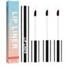 LAUJM Detachable Lip Liner, 3Pcs Peel Off Lip Liner Tattoo, Lip Stain Peel Off, Lip Tattoo Peel Off, Long Lasting, Waterproof, Transfer-proof, Highly Pigmented Color, for All Skin Types (Wine Red)