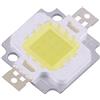 FTVOGUE 10Pcs 10W LED SMD Chip COB DC 9-12V per la Sostituzione della Lampadina della Luce di Inondazione della Lampada Luce Bianca/calda(Bianco puro)