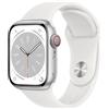 Apple Smartwatch Apple Watch Series 8 OLED 41 mm Digitale 352 x 430 Pixel Touch screen 4G Argento Wi-Fi GPS (satellitare) [MP4A3FD/A]