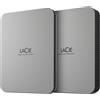 LaCie Hard disk esterno LaCie Mobile Drive (2022) disco rigido 5 TB Argento [STLP5000400]