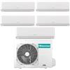 Hisense Climatizzatore Inverter Hisense Ecosense Wi-fi Penta Split 7000+7000+7000+7000+7000 Btu 5AMW125U4RTA R-32 A++