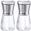 Westmark 63352260 - Macinaspezie con meccanismo in ceramica, vetro, ceramica, acciaio INOX, colore: Trasparente/Argento/Nero
