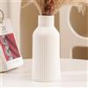 Hanaomaoyi - Vaso in ceramica per erba delle Pampas, 20 cm, vaso bianco opaco rotondo, design moderno, stile Boho per decorazione estetica, vaso per fiori per soggiorno, camera da letto, stile nordico